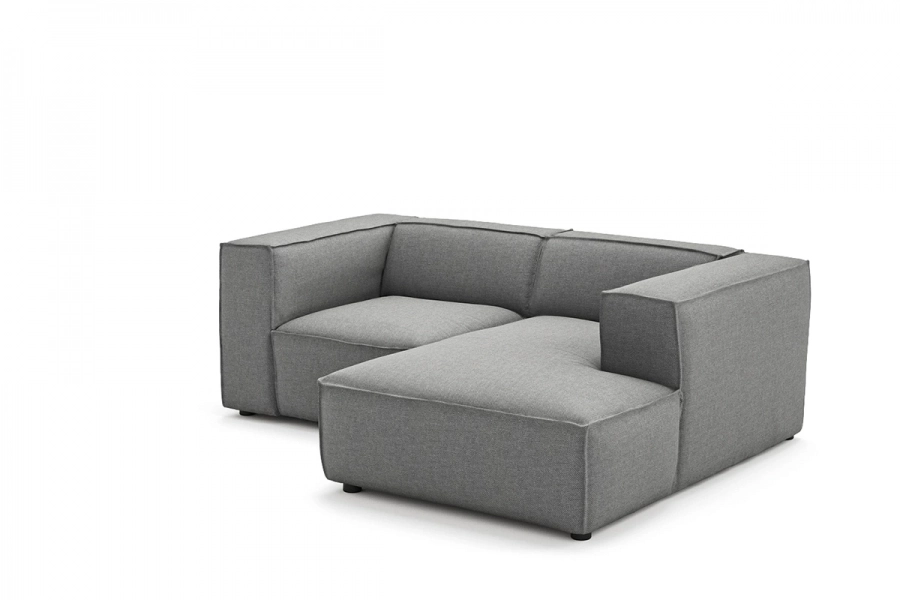 Model MODULARIS WB (wysoki bok) - Modularis WB sofa 1,5 osobowa + longchair prawy